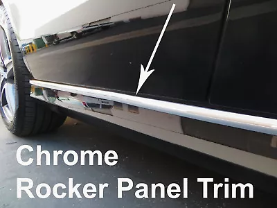 2000-2018 Lincoln Chrome SIDE ROCKER PANEL Trim Molding Kit 2PC • $34.89