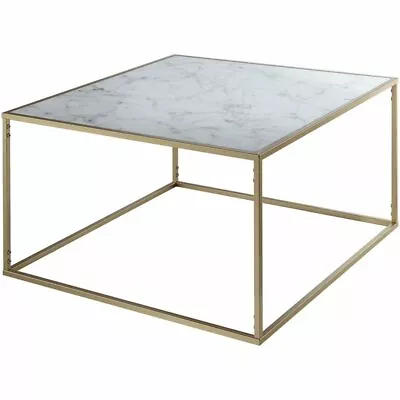 Pemberly Row Square Faux Marble Top Coffee Table • $174.60