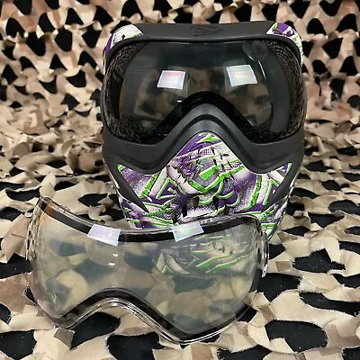 $124.95 • Buy NEW V-Force Grill Paintball Mask - SE Villain W/ Ninja Black & Clear Lenses