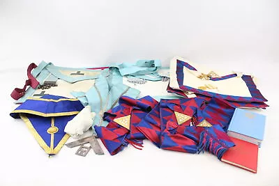 Masonic Regalia Inc Jewel Aprons Gloves Collars Etc 15 X • £1.50