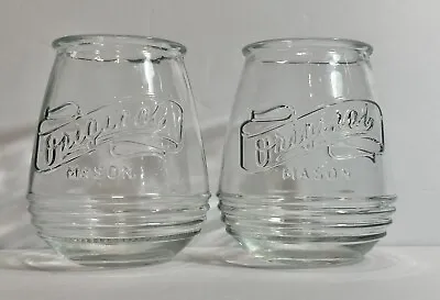 Mason Jar Stemless Wine Glasses - Set Of 2 Clear • $17.89