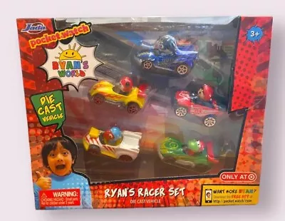 Ryan's World RYAN’S RACER SET Of 5 Diecast Cars Jada Toys Target Exclusive NEW • $24