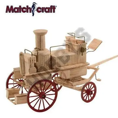 Horse Drawn Steam Fire Engine Matchstick Model Construction Craft Kit Matchcraft • £22.75