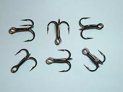 (25) Vmc Short-shank 1x Treble Hooks (size 12) Black (9651bn) Bulk 9651  • $12