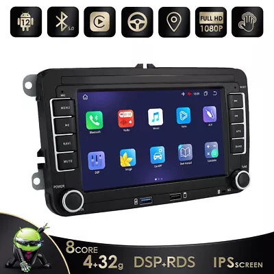 $189 • Buy For VW Golf MK4 MK5 Passat B5 Jetta Car Radio Carplay GPS Stereo PIP  BT5.0 SWC