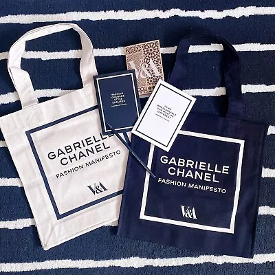 CHANEL X V&A Tote Bag X 2 + Note Book X 2 + Pencil / UK Seller Authentic New • £95