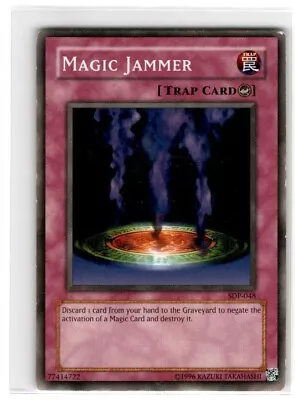 Yu-Gi-Oh! Magic Jammer Common SDP-048 Moderately Played Unlimited • $2.14