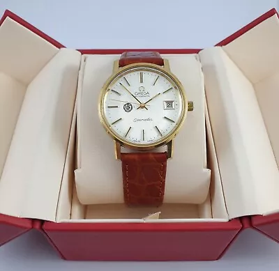 Omega Seamaster 35mm Gold Plated Stainless Automatic Watch • $1450