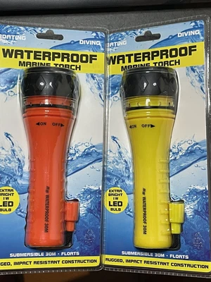 $24.95 • Buy 30m Waterproof LED Diving Torch - Light - Lamp - 1 Watt - Super Bright - Durable
