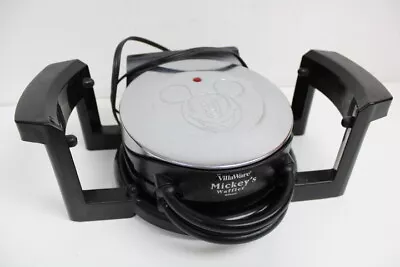 VillaWare Mickey's Waffler Mickey Mouse Single Waffle Maker Model 5555-01 • $17.99