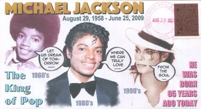 Coverscape Computer Designed 65th Michael Jackson Birthday Event  Cover • $3