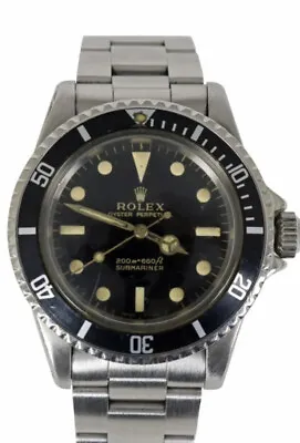 ROLEX SUBMARINER 5513 'GILT' Dial 1964 Complete History Of Ownership • $36425
