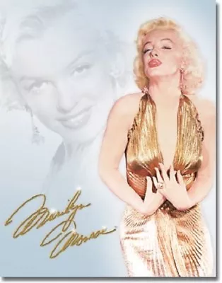 Marilyn Monroe  Gold Dress  Metal/Tin Sign (SKU 1656)  • $22.18