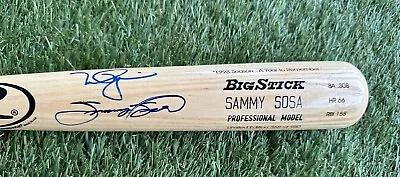 Sammy Sosa Mark McGwire Dual Signed Sosa Model Bat • $335.99