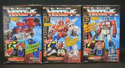 Kabaya Foods Transformers Gum TF 25th Anniversary Unassembled Complete 3 Typ... • $90
