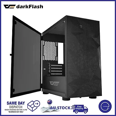 DarkFlash Gaming PC Case Mesh Micro-ATX Black/White/Pink/Mint Computer PC Tower • $79