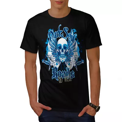 Wellcoda Dark Soul Road Hell Mens T-shirt Dark Graphic Design Printed Tee • £16.99