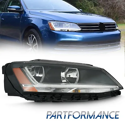 Halogen Headlight W/LED DRL Right Passenger Side For 2017-2018 Volkswagen Jetta • $117.99