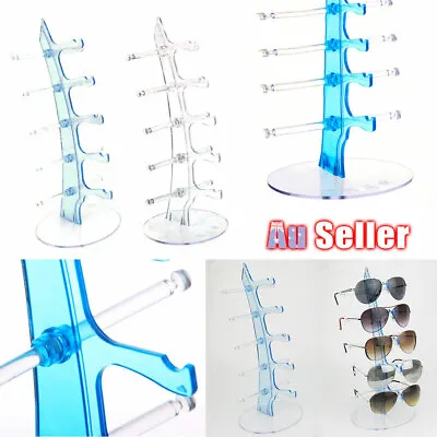 $14.59 • Buy 5 Pair Glasses Display Stand Holder Rack Show Sunglasses Counter Plastic