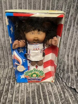 Rare Vintage 1996 Cabbage Patch Kids Tennis Olympikids Marcia Leila Doll In-Box • $15