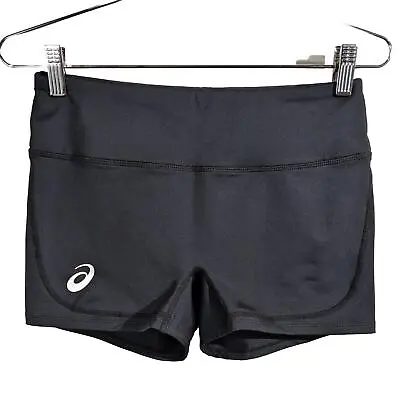 Asics Volleyball Shorts Medium Black Short Juniors Athletic High School Sports • $21.24