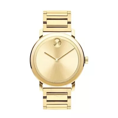 Movado Men's Swiss Bold Evolution Gold Ion-Plated Stainless Steel Watch 40mm • $499