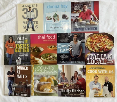 $27.50 • Buy Jamie Oliver Donna Hay Manu Kylie Kwong Tobin Puttock Mini COOKBOOK Lot X11 PB