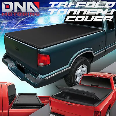 For 1994-2004 Gmc Sonoma Chevy S10 6' Tri-fold Soft Trunk Bed Tonneau Cover Kit • $165.88