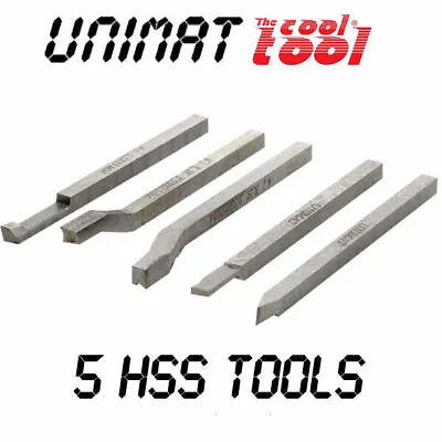UNIMAT Parts & Accessories - 162231 Set Of 5 HSS TURNING TOOLS • £39