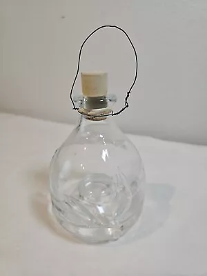 Vintage Clear Glass Fly/Bee Trap With Embossed Wasps Footed • $28.97