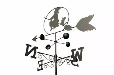 Weathervanes- Steel Witch On A Broom Weathervane • £19.99