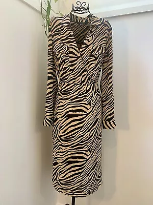 PORTMANS Leopard Printed Maxi Shirt Dress Size 12 • $10