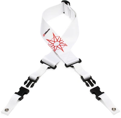 $31.99 • Buy DiMarzio Jim Root #4 Cliplock Guitar Strap - White Original Length