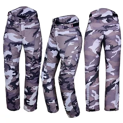 Motorbike Motorcycle Waterproof Cordura Textile Trousers Pants Armours 7 Colours • £37.99