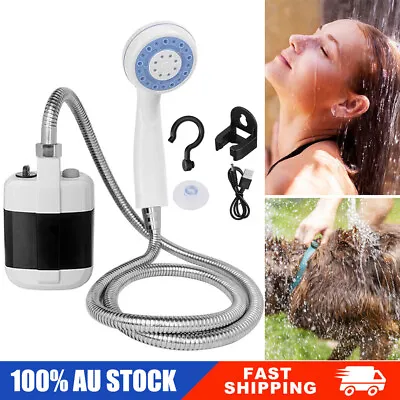 Portable Camping Shower USB Rechargeable Electric Shower Pump For Garden Outdoor • $37.04