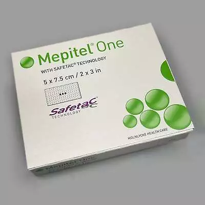 MOLNLYCKE Mepitel One Soft Silcone Wound Contact 2  X 3  5x7.5cm (10 Pack) 28910 • $22