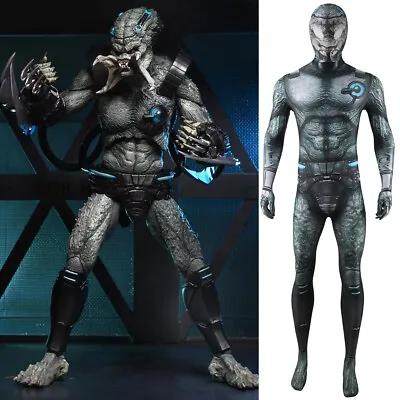 Predator Jumpsuit Superhero Yautja Cosplay Bodysuit Costume Halloween Adult Kids • $26.59