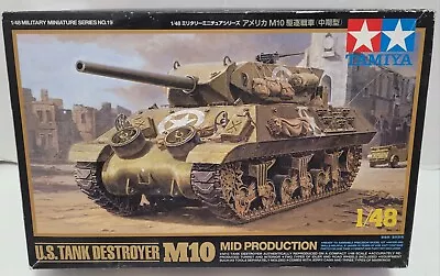 Tamiya U.s. Tank Destroyer M10 Mid Production 1/48 Scale Model Kit • $30