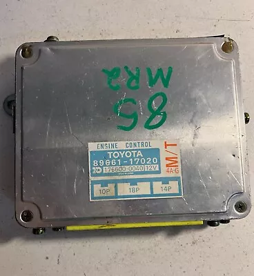 85-86 Toyota Mr2 Ecu Ecm Computer 89661-17020 • $74.99