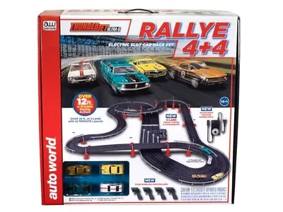 Auto World Rallye 4x4 4 Lane 12' HO Slot Car Set - SRS348 • $264.99