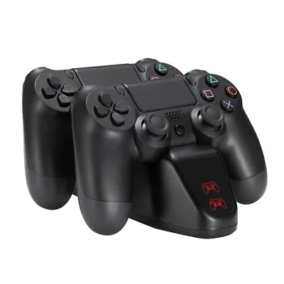 $28 • Buy 3rd Earth Dual Charging Dock/Station Stand For PlayStation PS4 Controllers Black