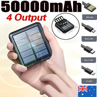 $23.92 • Buy Portable 50000mAh Power Bank Battery Pack 4Output Charger External Fast Charger