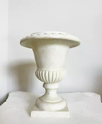 Antique French Neoclassical Style Cast Faux Stone Urn Planter Jardiniere • £42.76
