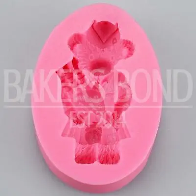 Scottish Bagpipes Teddy Bear Silicone Mould Fondant Icing Cake Cupcake Topper • £5.49