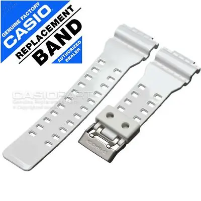 Casio White Watch Band - G-8900A-7 GA-100A-7A GR-8900A-7 GW-8900A-7 Rubber Strap • $27.99