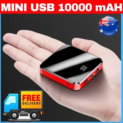 $19.95 • Buy USB POWER BANK Mini Portable 10000mAh External BATTERY Bank Pack Dual USB  LED