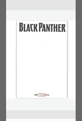 Black Panther Issue #1 Blank Sketch Variant Cover Marvel Comics 2016 Rare ~ New • £16.95
