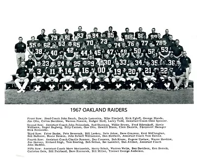 1967 Oakland Raiders 8x10 Team Photo Football Picture Afl • $4.99