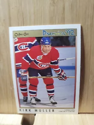 KIRK MULLER🏆O-PEE-CHEE Premier '92 #86 NHLPA Card🏆 FREE POST • $4