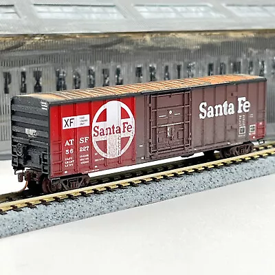 Micro-Trains 27270 Santa Fe 50 Ft Boxcar ATSF 56227 Weathered N Scale • $29.99